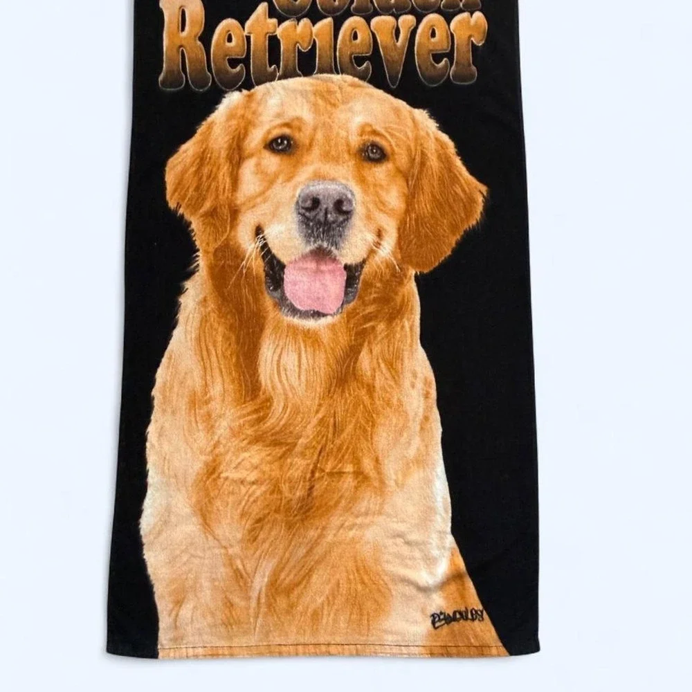 Golden Retriever beach towel